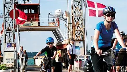 Cykler på færgen Ida